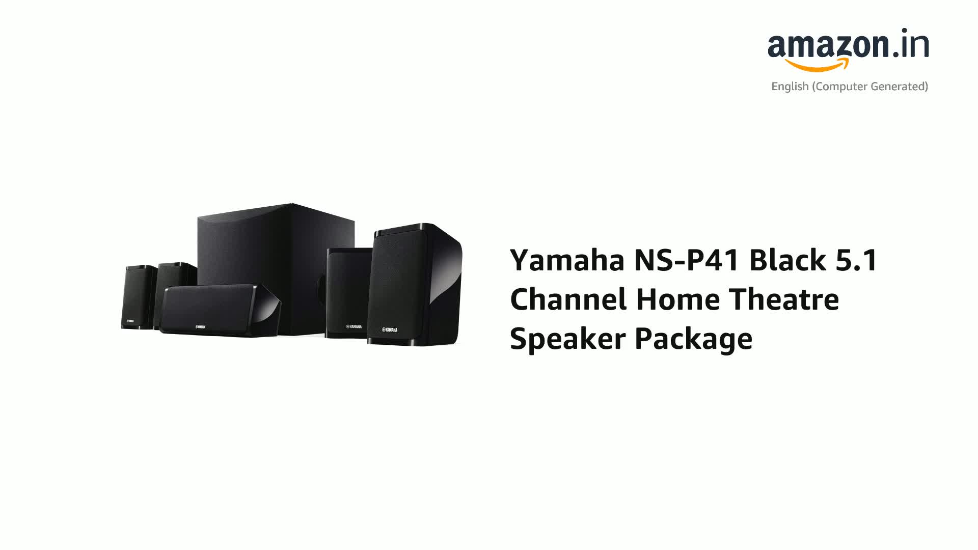 Refurbished) Yamaha NS-P41 Black 5.1 Channel Home Theatre Speaker